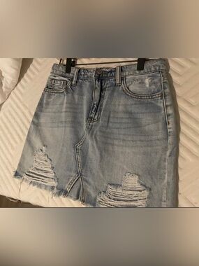 WOMENS SIZE XS HIGH RISE JEAN SKIRT